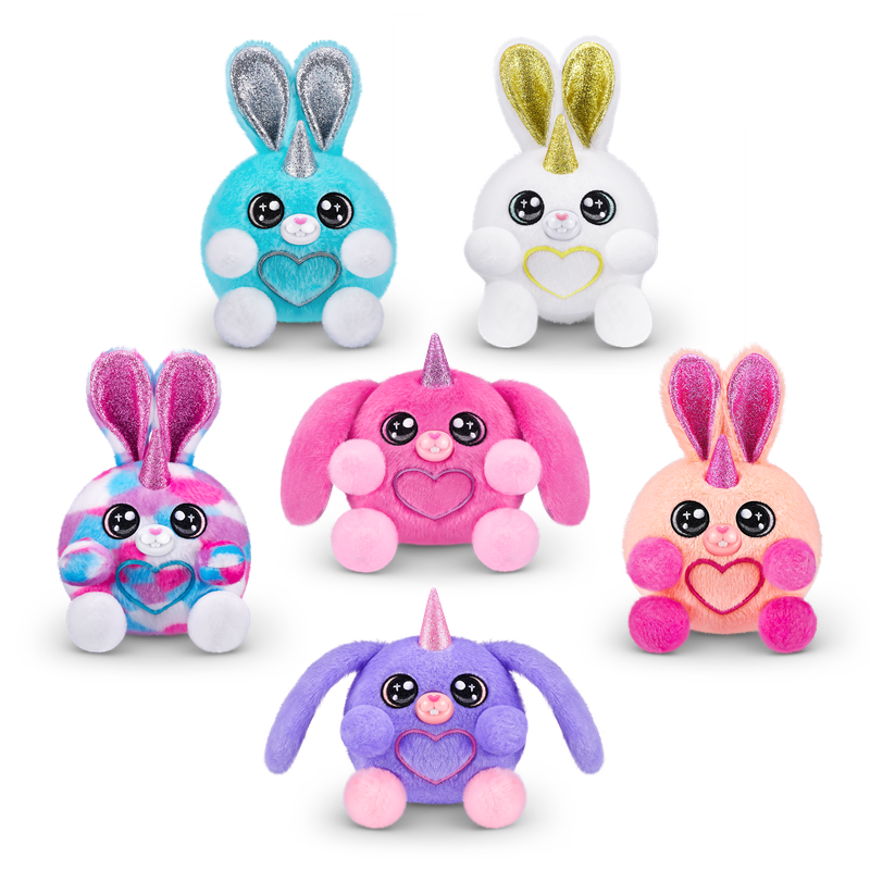 ZURU Rainbocorns Bunnycorn Surprise Rabbit Bunny Plush Toy Girls Gift Idea (Randomized Non Duplicate) 9280SQ1
