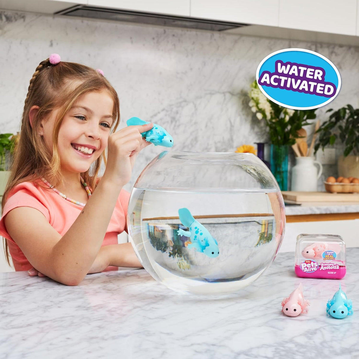 ZURU Pets Alive Robo Axolotl Swimming Electronic Pet Toy 9556UQ1