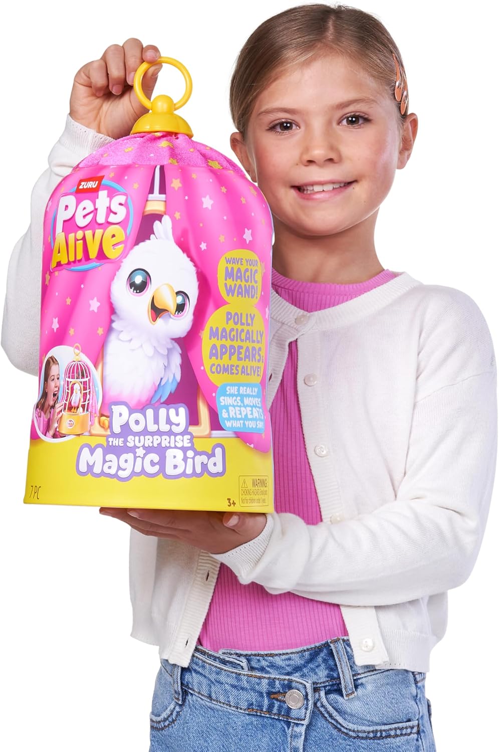 ZURU Pets Alive Polly The Magic Bird Robotic Toy Pet Bird 9561