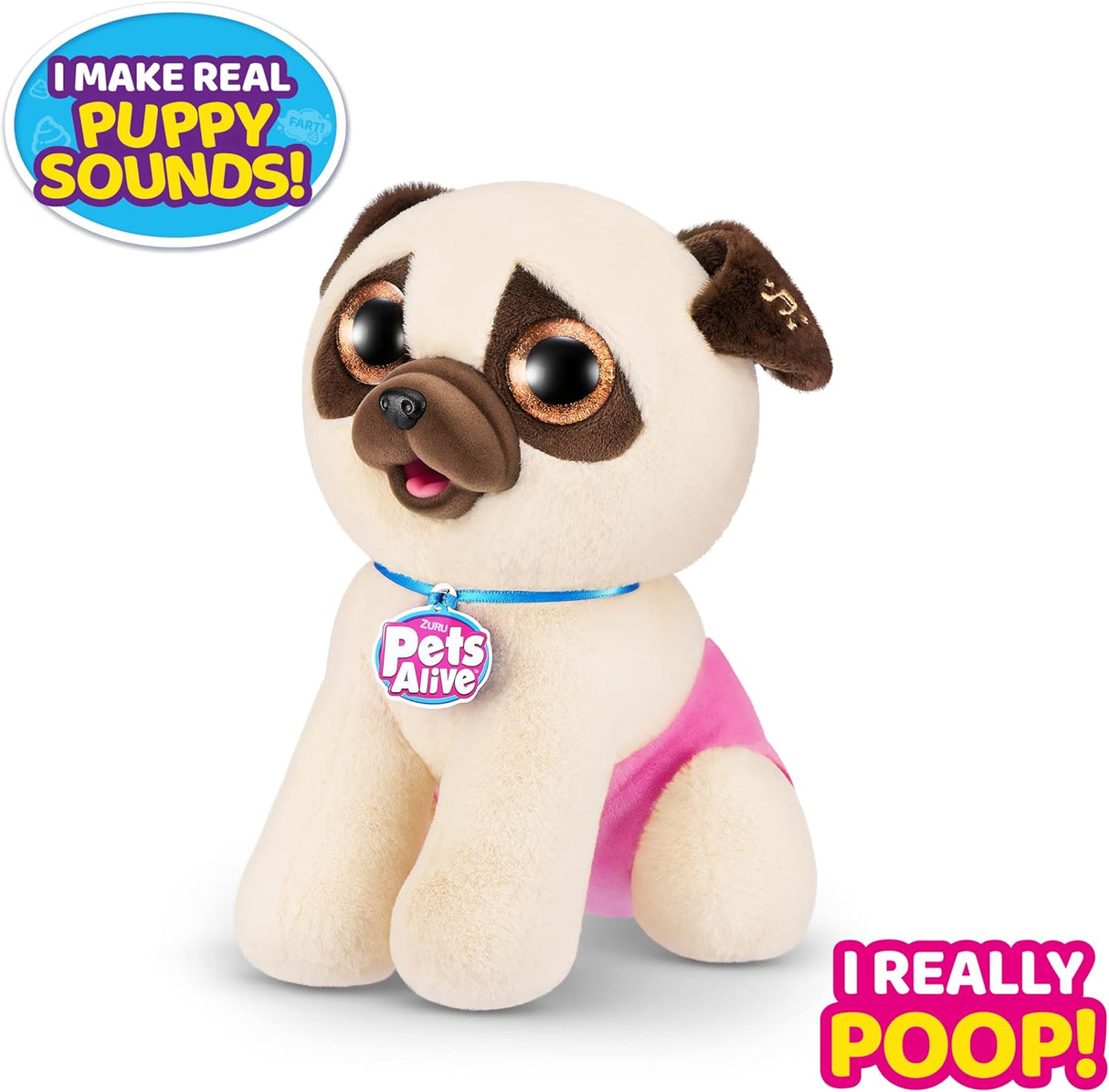 ZURU Pets Alive Pooping Puppies (Pug) 9542