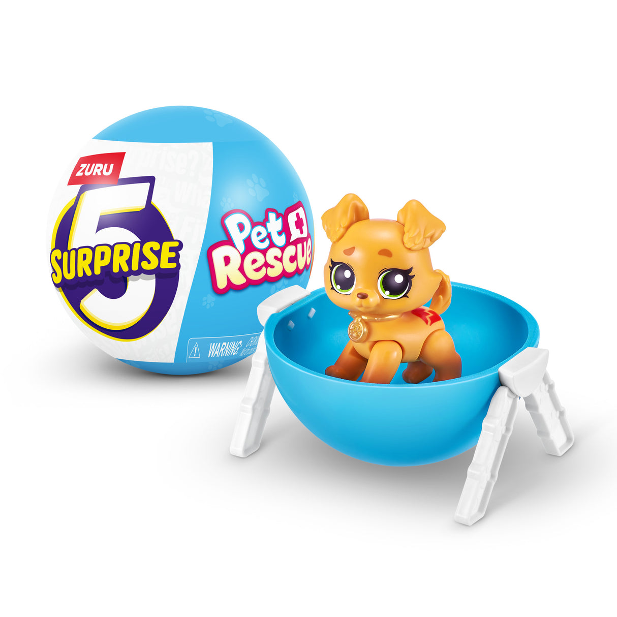 ZURU 5 Surprise Pet Rescue Series 1 Capsule-1 PCS-77265GQ1