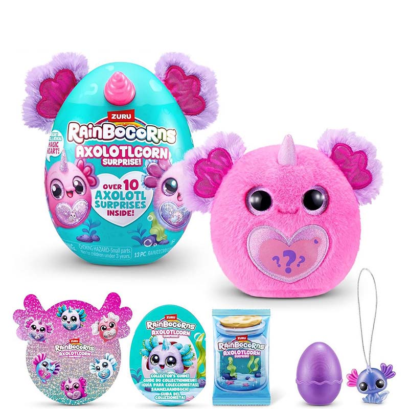 ZURU Rainbocorns Axolotlcorn Surprise Collectible Plush Toy 92120TQ2
