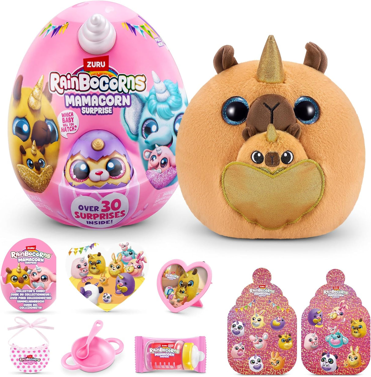 ZURU Rainbocorns Mamacorn Surprise Collectible Plush Toy 92121