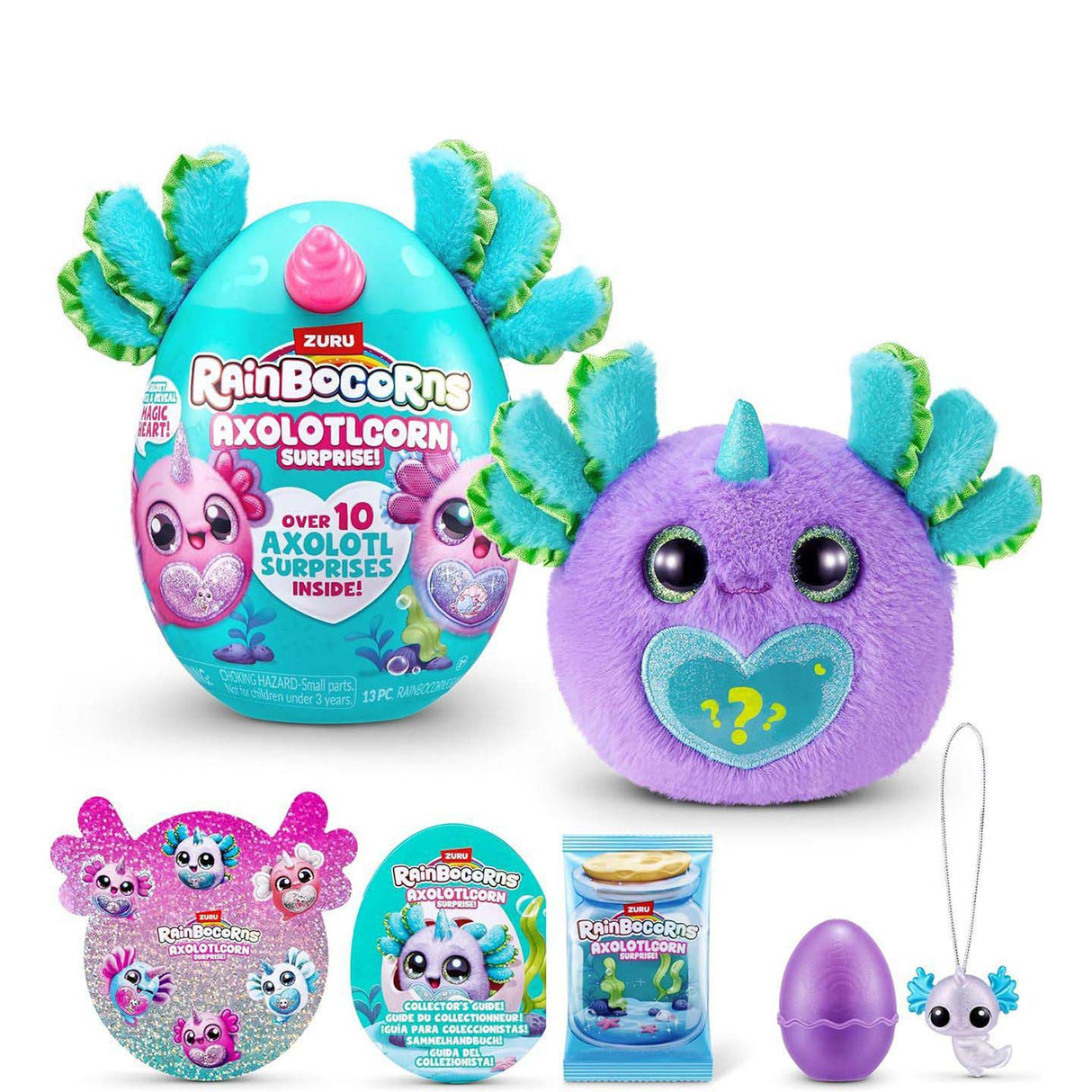 ZURU Rainbocorns Axolotlcorn Surprise Collectible Plush Toy 92120TQ2
