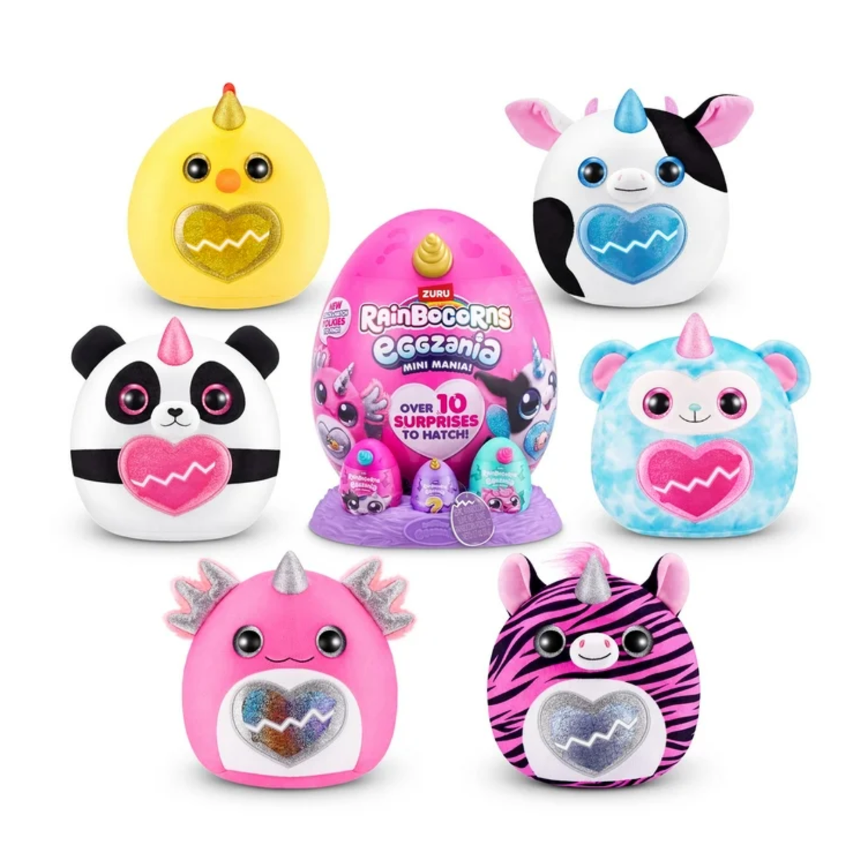 ZURU RAINBOCORNS-EGGZANIA MINI -SERIES 1 PLUSH SOFT SMALL