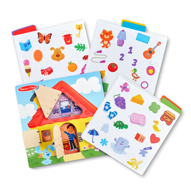 Melissa & Doug Blue’s Clues & You! Wooden Activity Board with Clue Cards - FSC-Certified Materials