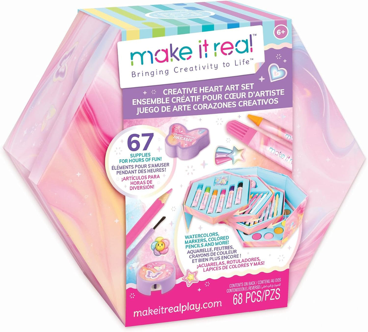 Make It Real Creative Heart Art Set - [1764]