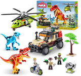 ZURU MAX Dino Adventure (592 pieces) Building Bricks Toys 1-Box Playset Assorted (592 pcs)-83156