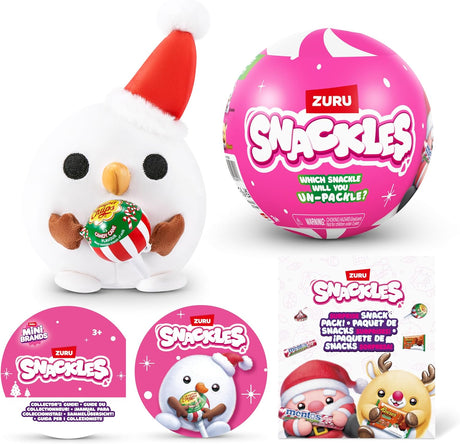 ZURU Snackles Seasonal Christmas Capsule 5 inch -1 PCS-[77627GQ1]
