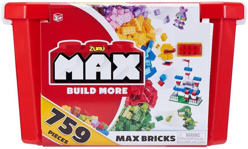 ZURU MAX Build More Building Bricks Value Set (759 Bricks)-1 PCS-8347