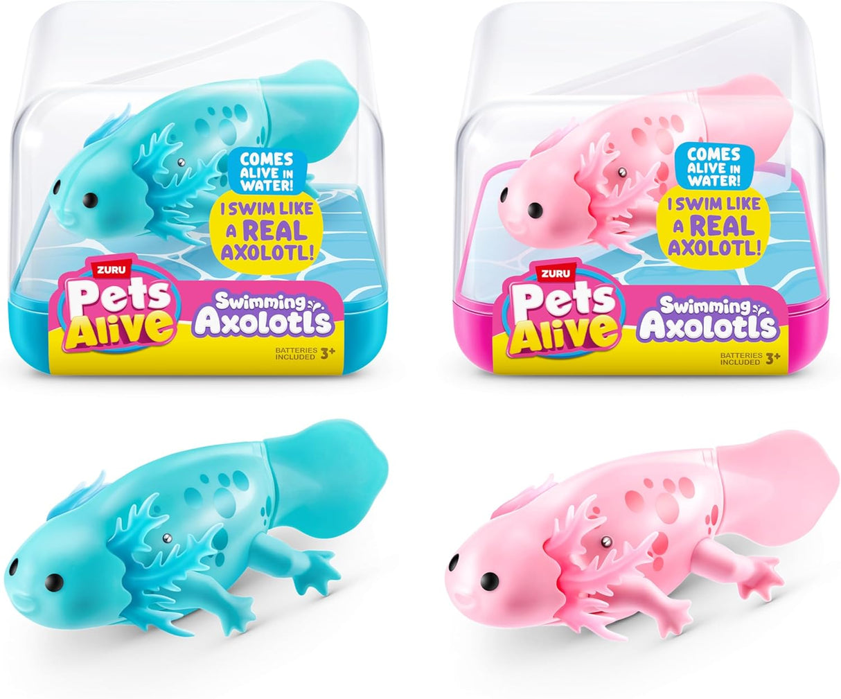 ZURU Pets Alive Robo Axolotl Swimming Electronic Pet Toy 9556UQ1