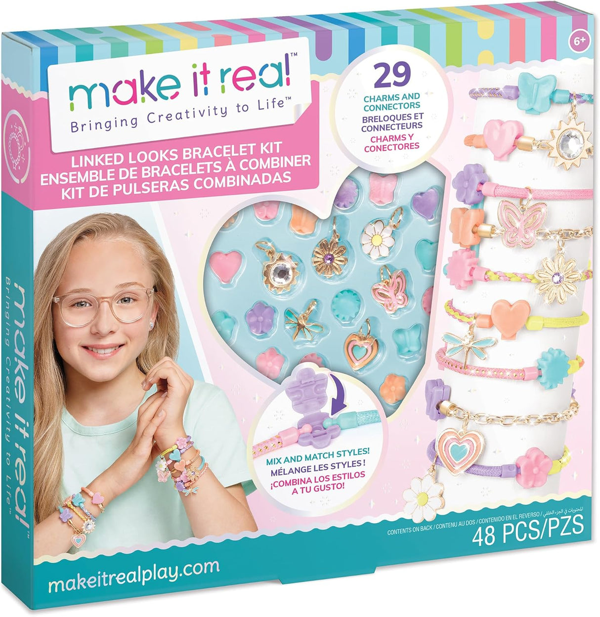 Make It Real: Linked Looks - 48pc DIY Bracelet Kit - [1735]