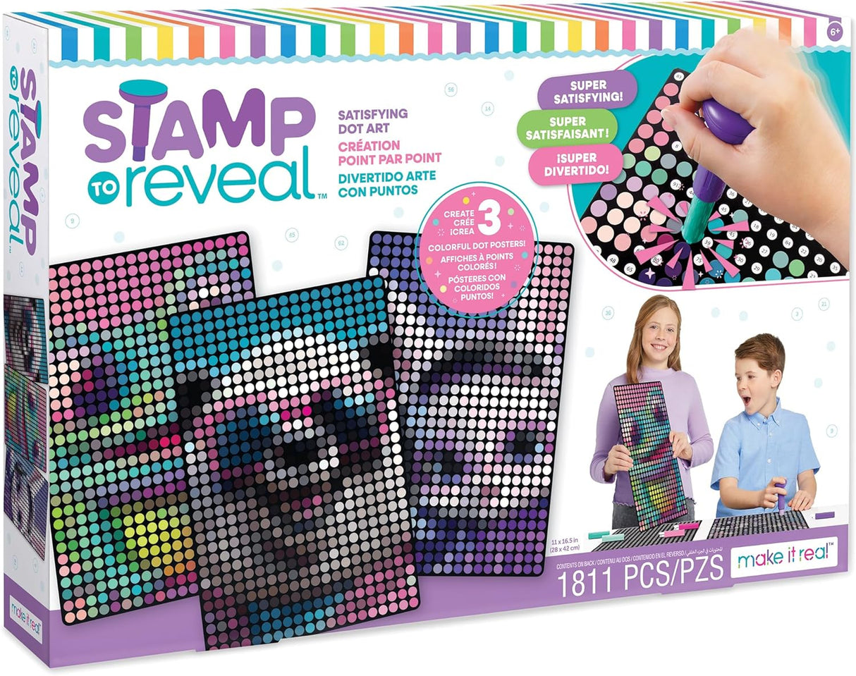 Make It Real Stamp To Reveal 3 pk (DJ Bunny, Frog Princess, Chillin Panda) - [1473]