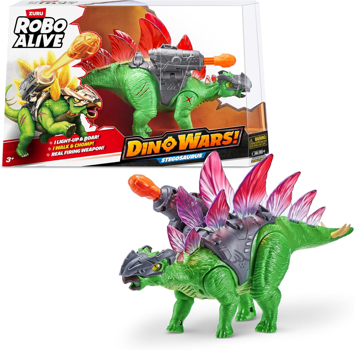 ZURU Robo Alive Dino Wars Series 1 Stegosaurus-1 PCS-7131