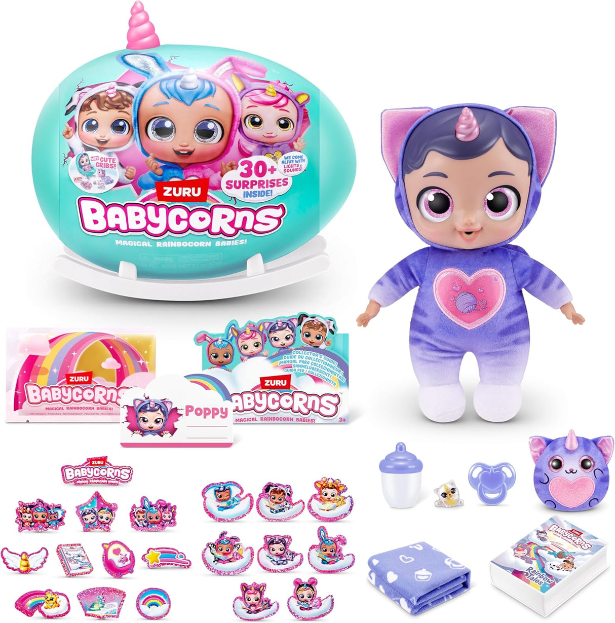 ZURU Babycorns Interactive Baby Doll Series 1 Large (Kitten) 92108