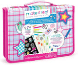 Make It Real: Creative Artist Suitcase Art Set - 50pc Zipper Binder Case- [1765]