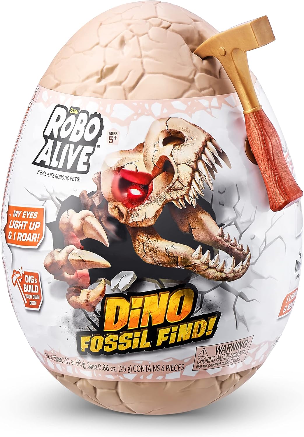 ZURU Robo Alive Dino Fossil Find Ankylosaurus Series 1 Surprise Egg-1 PCS-7156