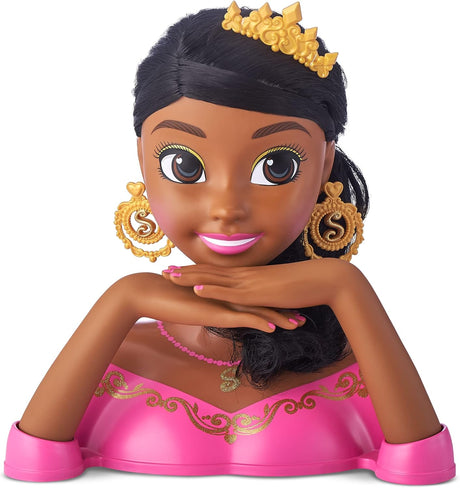 ZURU SPARKLE GIRLZ-STYLING HEADS-WITH NAIL -Fantasy Nail Design Styling Head Dark Window 100498