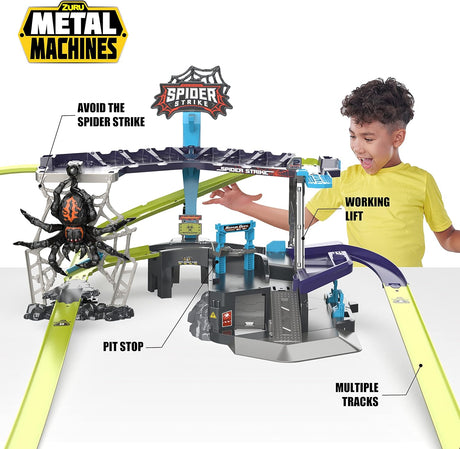 ZURU METAL MACHINES Playset-Series 1 Spider Strike 6725