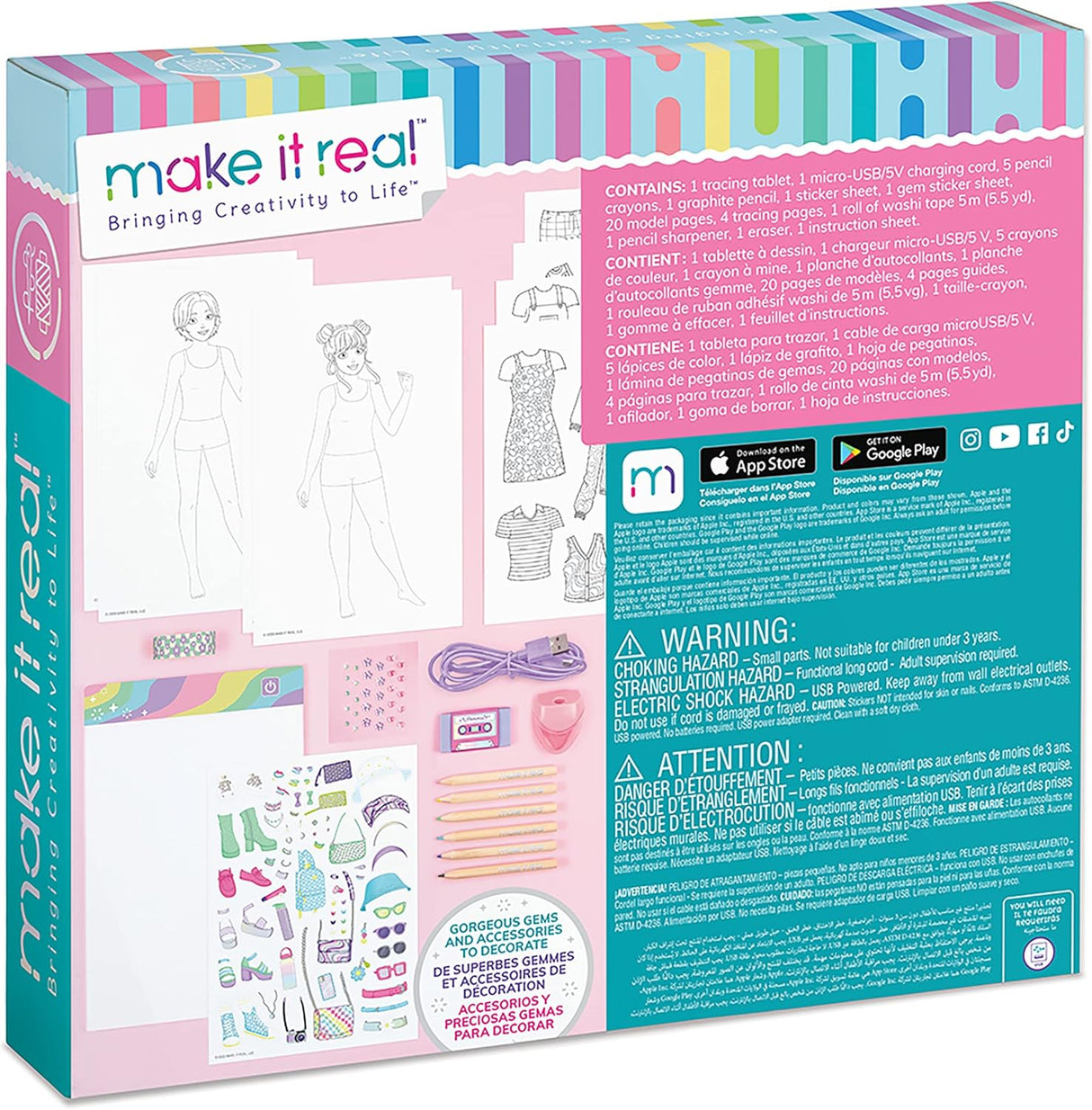 MAKE IT REAL LED Fashion Sketching Light Board-3503