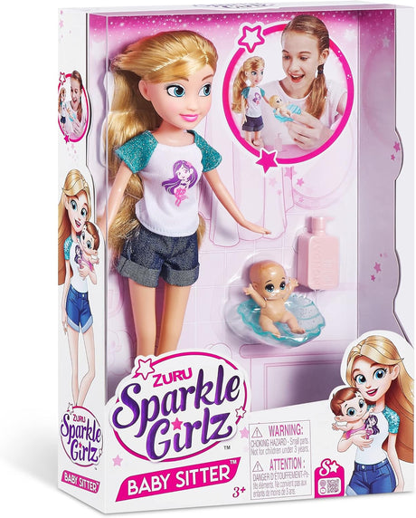 ZURU SPARKLE GIRLZ-DOLLS PLAYSET-DOLLS & LIFESTYLE-10.5" Babysitter 10064