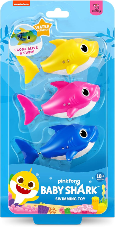 ZURU Robo Alive Junior Baby Shark Swimming Mini Baby Shark (3 Pack) -1 PCS-7166TQ4