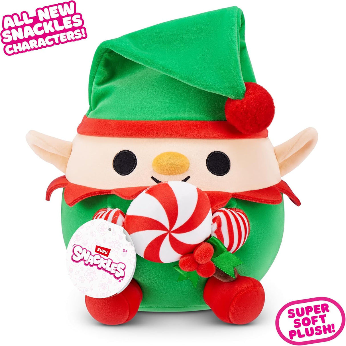 ZURU Snackles Series 2 Capsule 5" Christmas Plush and 8" Plush & 14" Plush-1 PCS [77697GQ1]