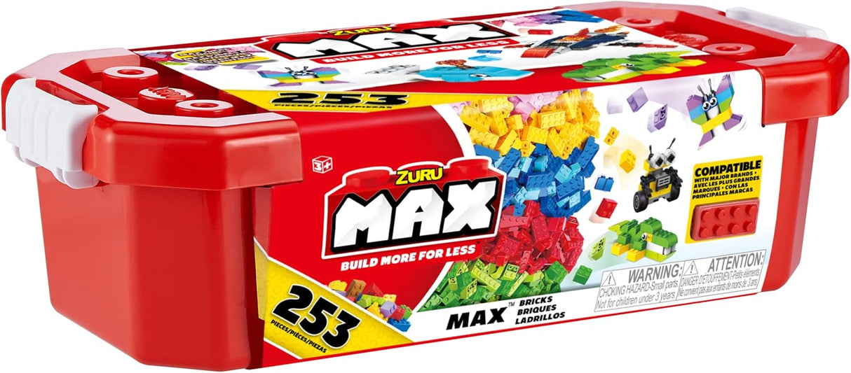 ZURU Max Build More Building Bricks Value Set(253 Bricks)-1PCS-8346