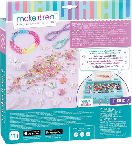 Make It Real Butterfly Jewelry Set 7 Pieces of Jewelry DIY All-in-One Kit - [1323]