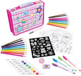 Make It Real: Creative Artist Suitcase Art Set - 50pc Zipper Binder Case- [1765]