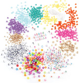 Make It Real: Say Yes! Alphabet Bead Bracelet Set - 1008pc DIY Jewelry Kit - [1742]