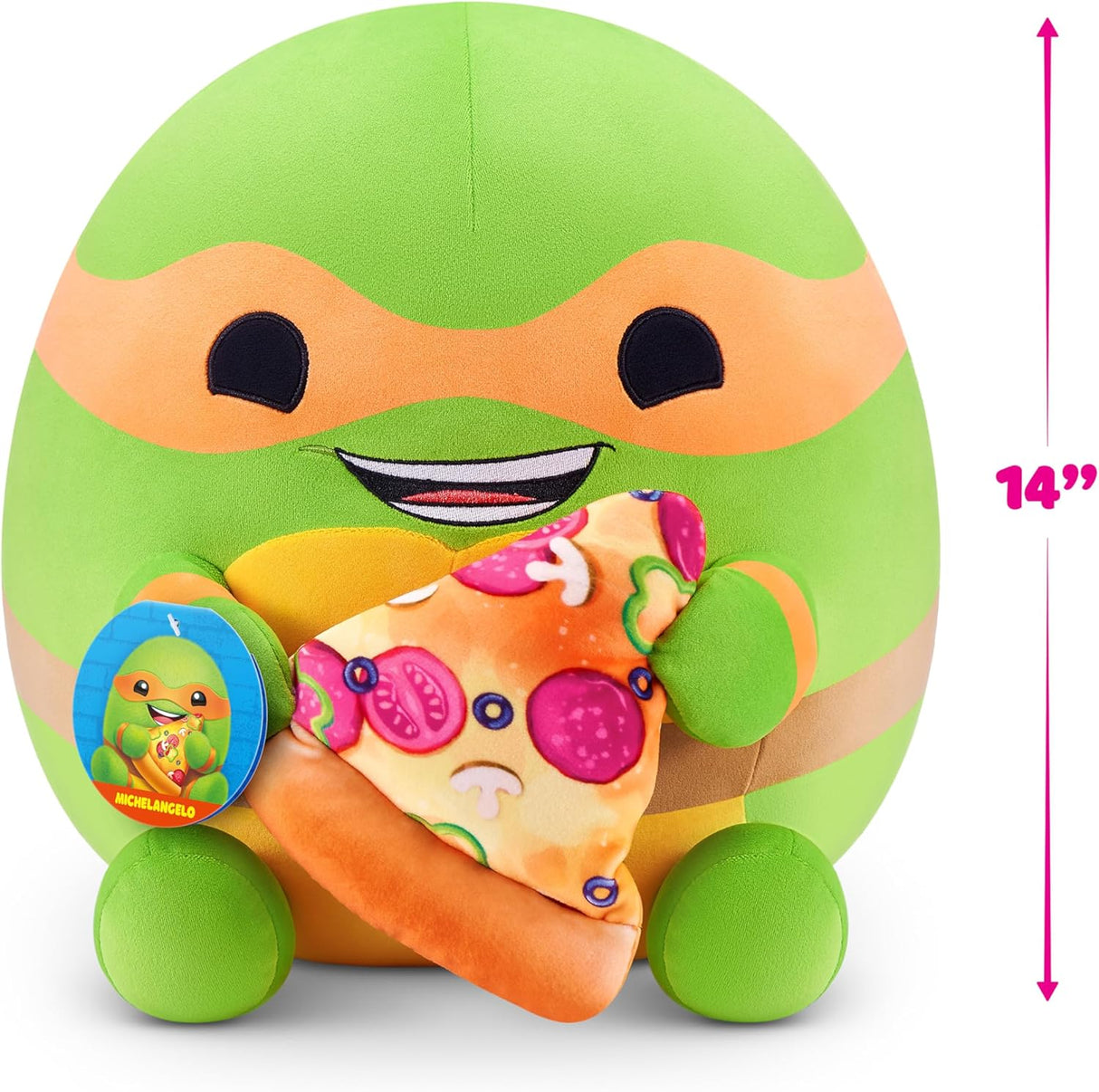 ZURU Snackles TMNT Capsule 5" Plush & 14" Plush Pizza Snack Series 1 -1 PCS[77629GQ1]