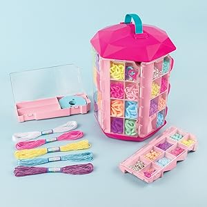 Make it Real 5 in 1 Activity Tower - Jewelry Making Kit with Storage - [1754]