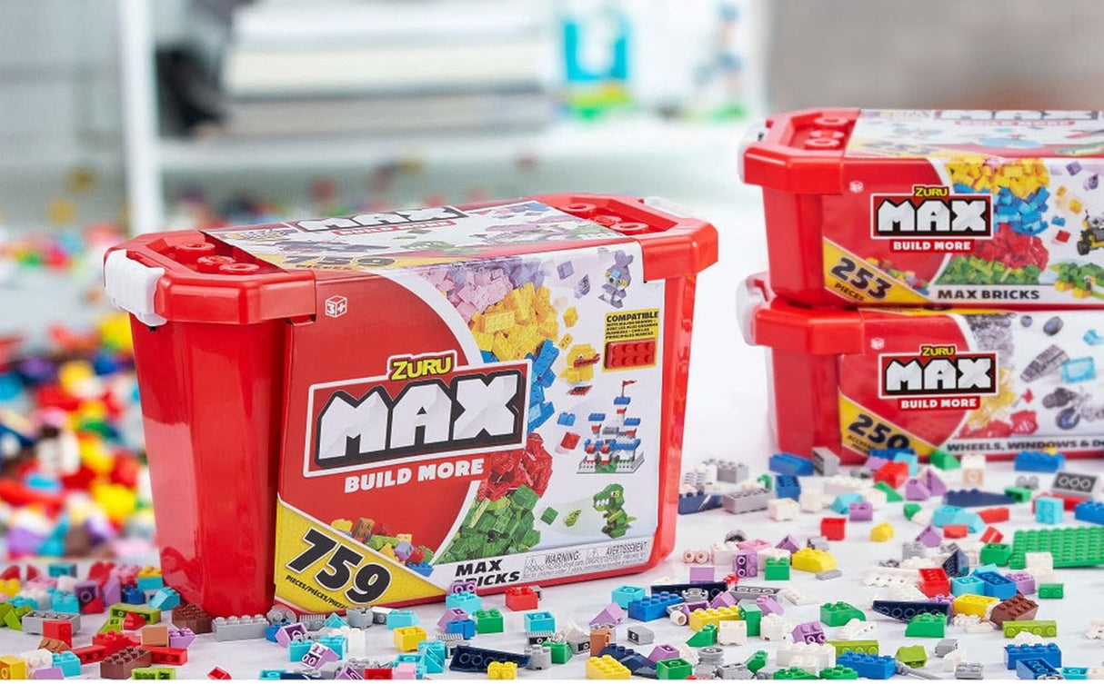 ZURU MAX Build More Building Bricks Value Set (759 Bricks)-1 PCS-8347