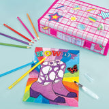 Make It Real: Creative Artist Suitcase Art Set - 50pc Zipper Binder Case- [1765]