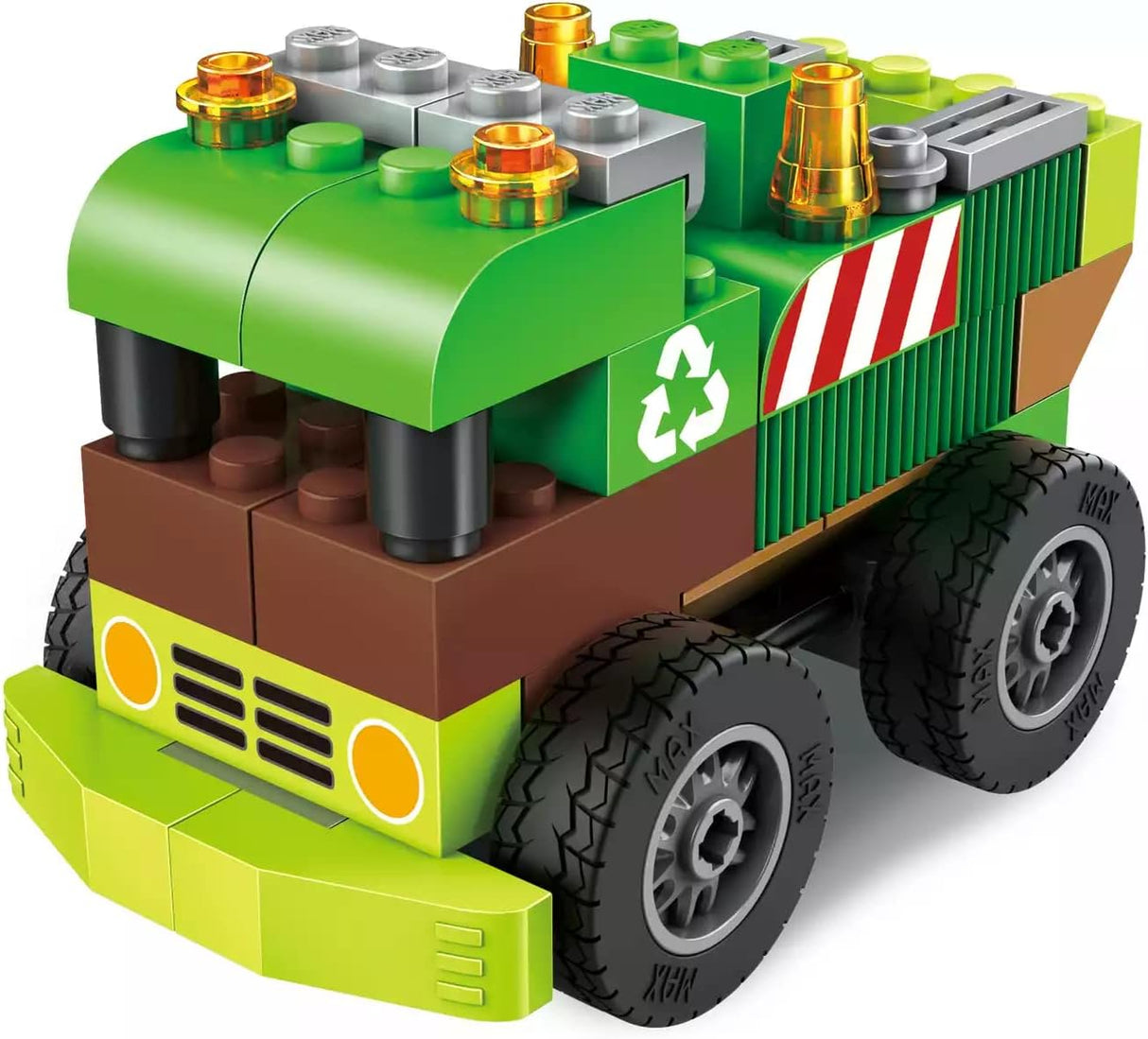 Zuru Max Build More Mystery Eggs Toy Building Blocks-SERIES 1 Egg Capsule (40+ Bricks)-83130DQ1