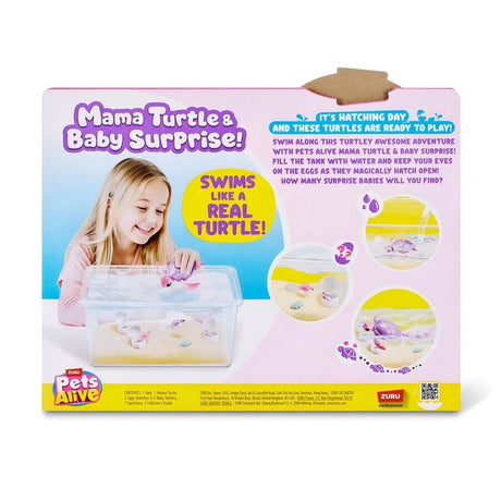 ZURU mama turtle surprise playset-color box 9560