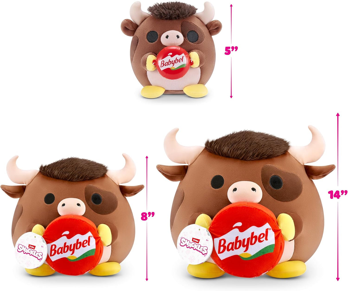 ZURU Snackles Licensed Series 3- 8 inch and 14 inch Plush- 1 PCS [77690TQ1]