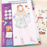 MAKE IT REAL Blooming Vibes Fashion Sketch Book-3209