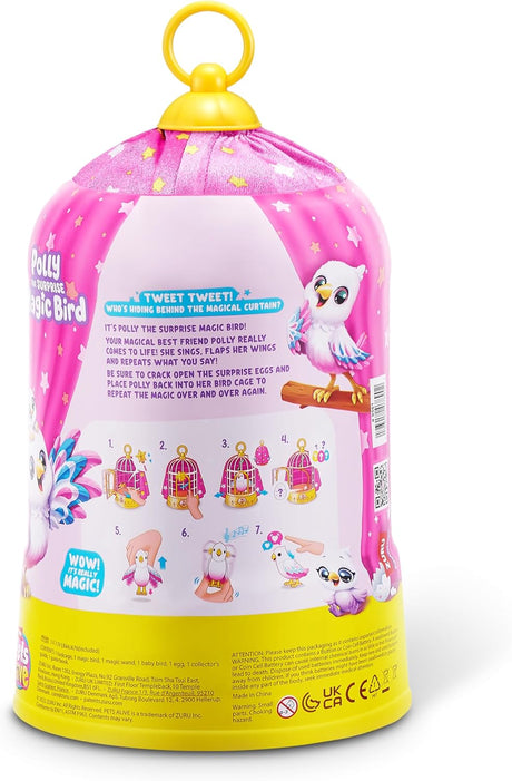 ZURU Pets Alive Polly The Magic Bird Robotic Toy Pet Bird 9561