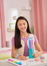 Make It Real Machine Creates Swift Clicks Heishi Bracelet Maker with 2047 Coloured Beads 16 Trendy Colours - [1459]