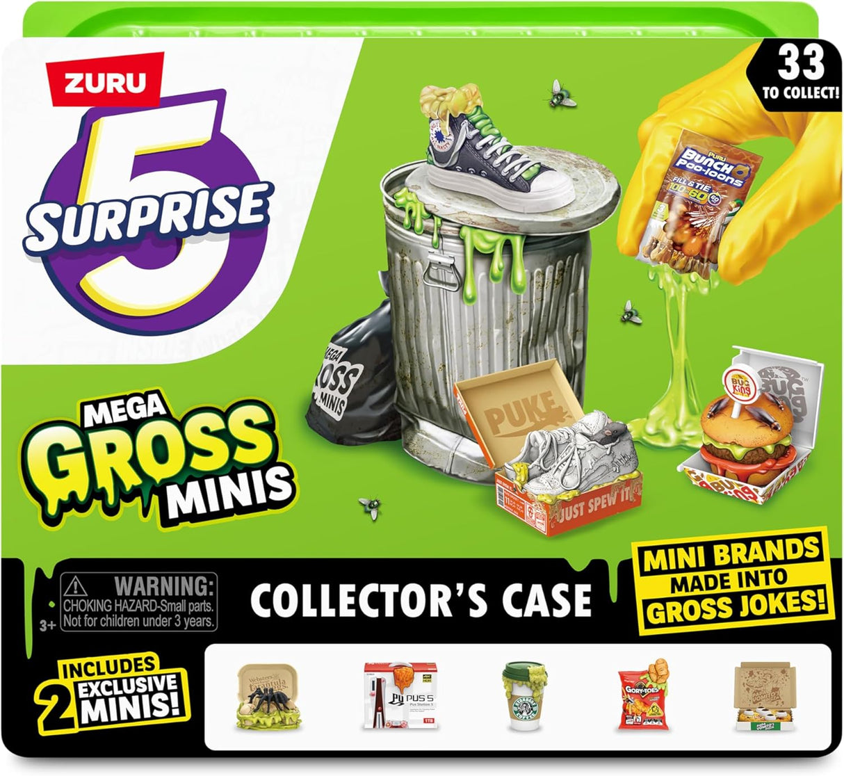 ZURU 5 Surprise Mega Gross Minis Collector's Case-Series 1-77452
