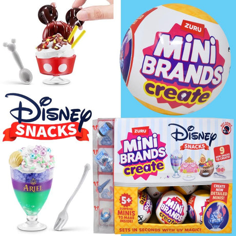 ZURU Mini Brands Disney Snacks Create Series 1 Capsule-1 PCS-77708GQ2