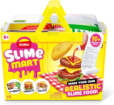 ZURU Small Basket Fast Food Fidget Toys Burger&Pizza Soft Slime Making Kit - 1 PCS [15905]
