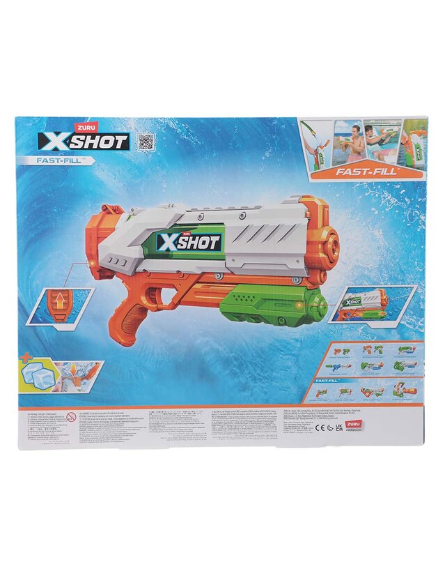 ZURU XSHOT Water Fast Fill Medium Blaster 2 Pack - 1 PCS [56144]