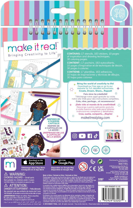 MAKE IT REAL City Style Fashion Sketch Book-3207