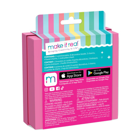 Make It Real Halo Charms Bracelets:   Pretty In Pink Bracelet Kit  - [1708]