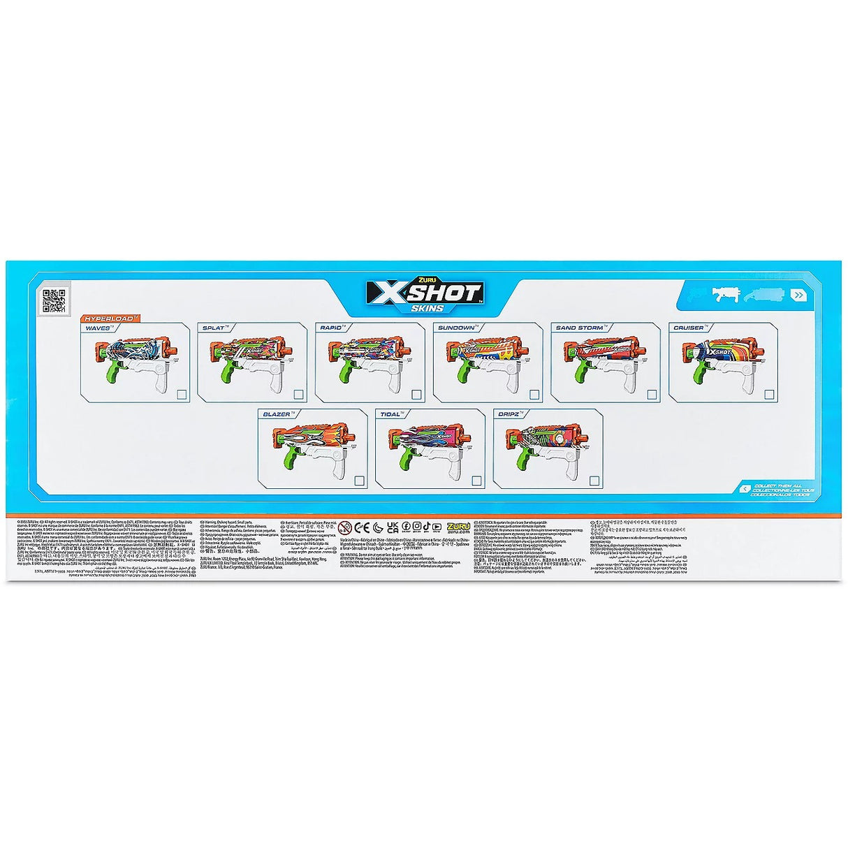 ZURU X-Shot Fast-Fill Hyperload Water Blaster 2 Pack - 1 PCS [11858]