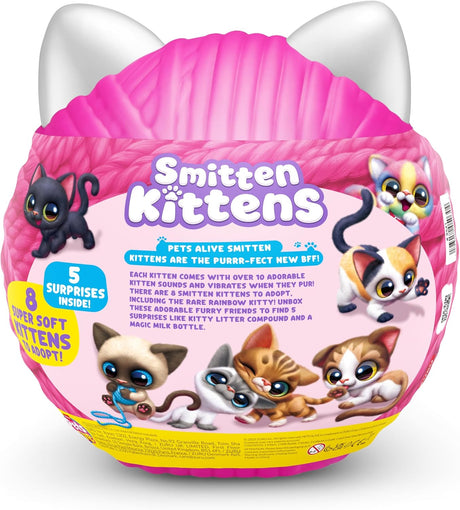 ZURU Pets Alive Smitten Kittens Nurture Play Soft Toy 9541