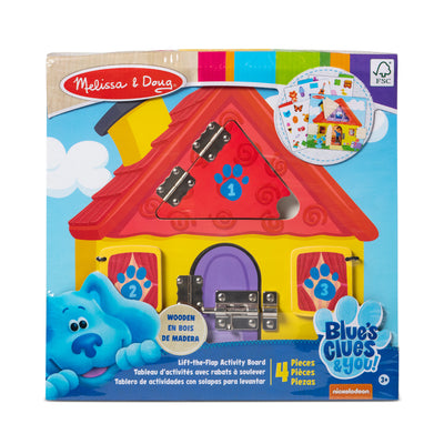 Melissa & Doug Blue’s Clues & You! Wooden Activity Board with Clue Cards - FSC-Certified Materials